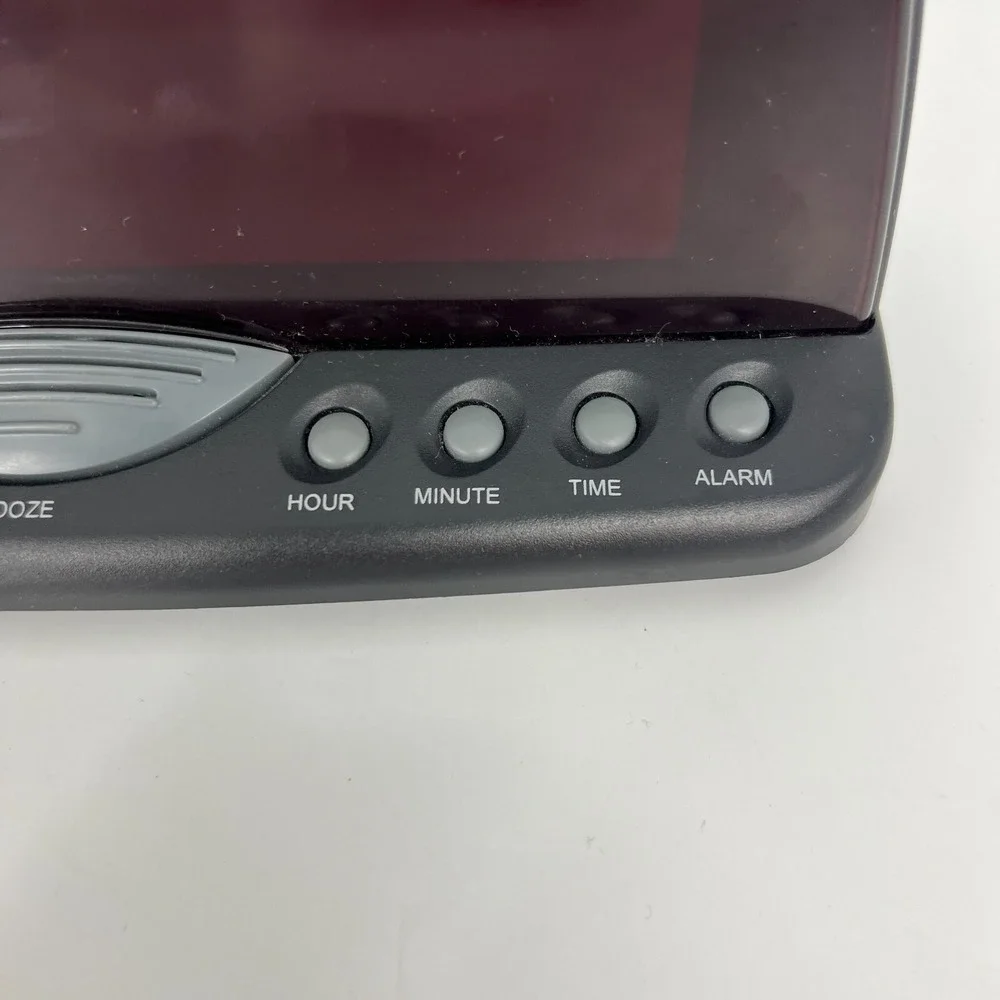 Westclox Large Digital Display Alarm Clock Electric Model # 22717 Black Vintage‎